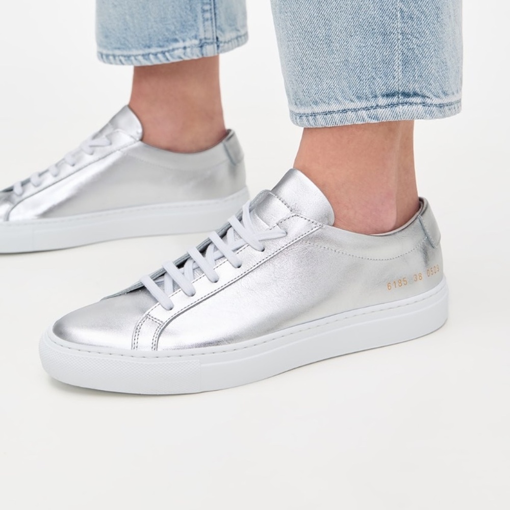 Common Projects Woman Silver Sneakers
